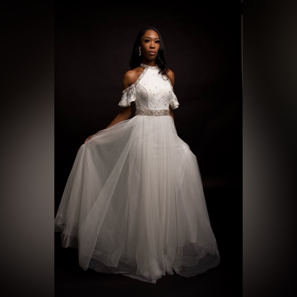 Greek goddess wedding dress